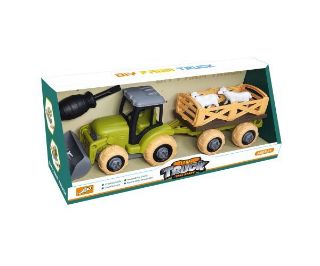 Obrázek z Traktor s přívěsem a zvířaty šroubovací 25cm 